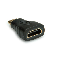 VALUE HDMI/mini HDMI, F/M HDMI Type A HDMI Type C (Mini) Fekete