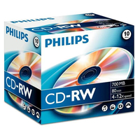 Philips 8710101710242 írható CD CD-RW 700 MB 10 db