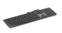 LMP KB-3421-BIG Tastatur Universal USB Schweiz Grau