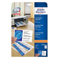 Avery C32010-10 visitekaartje Laser/inkjet Karton Wit 100 stuk(s)