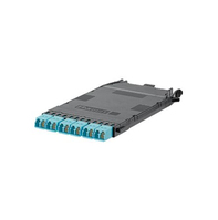 Panduit FHCZO-12-10U adaptador de fibra óptica LC/MPO 1 pieza(s) Color aguamarina, Negro