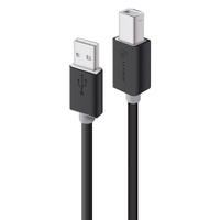 ALOGIC USB2-02-AB kabel USB 2 m USB 2.0 USB A USB B Czarny