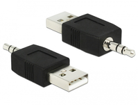 DeLOCK 66069 tussenstuk voor kabels USB A 3.5 Zwart