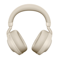 Jabra Evolve2 85, MS Stereo Zestaw słuchawkowy Przewodowy i Bezprzewodowy Opaska na głowę Biuro/centrum telefoniczne USB Typu-A Bluetooth Beżowy
