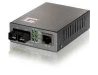 LevelOne 10/100BASE-TX auf 100BASE-FX Multi-Mode SC Fiber Konverter (mit PoE)