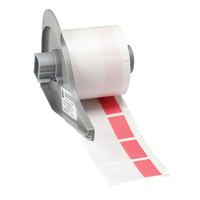Brady M71-31-427-RD etichetta per stampante Rosso, Trasparente Etichetta per stampante autoadesiva