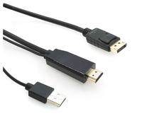 Microconnect HDMI-DP-CON3 video átalakító kábel 3 M HDMI A-típus (Standard) DisplayPort Fekete