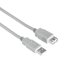 Hama 00200905 kabel USB USB 2.0 1,5 m USB A Szary