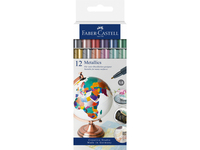Faber-Castell 160713 markeerstift 12 stuk(s) Metallic, Multi kleuren