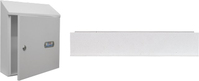 btv 00414 accesorio para buzón de correos Soporte para buzón Blanco Acero