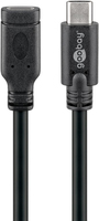 Goobay 45393 cavo USB 1 m USB 3.2 Gen 1 (3.1 Gen 1) USB C Nero