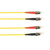 Black Box FOLZH10-001M-STST-YL fibre optic cable 1 m ST OM3 Yellow