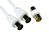 Cables Direct 2TV-40 coaxial cable 40 m White