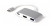 LMP 15090 notebook dock & poortreplicator USB 3.2 Gen 2 (3.1 Gen 2) Type-C Zilver, Wit