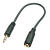 Lindy 35699 audio kabel 20 m 3.5mm 2.5mm Zwart