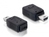 DeLOCK Adapter USB mini/USB micro-B USB mini M micro-B FM Zwart