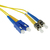ACT SC-ST 9/125um duplex 1.00m (RL2901) 1m Glasvezel kabel Geel