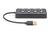 Digitus Koncentrator USB 3.0, 4-portowy, wł./wył., obudowa aluminiowa