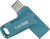 SanDisk Ultra Dual Drive Go USB 128GB lecteur USB flash 128 Go USB Type-A / USB Type-C 3.2 Gen 1 (3.1 Gen 1) Bleu