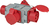 Brennenstuhl 1081640 adattatore per presa di corrente Grigio, Rosso