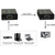 Techly IDATA EXT-E70 audió/videó jeltovábbító AV adó- és vevőegység Fekete