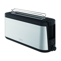 Tefal Element Langschlitz-Toaster, schwarz Edelstahl, mit integriertem