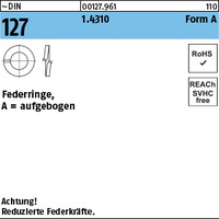 DIN 127 1.4310 A 10 rostfrei VE=K