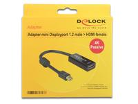 DELOCK Displayport Adapter mini DP -> HDMI St/Bu 4K Passiv
