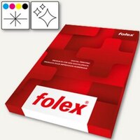 Folex Farb-Laserfolie BG-72 WO, DIN A3, 180 my, weiß-opak glänzend, 50 Blatt