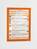 Durable DURAFRAME� Self-Adhesive Document Frame A4 - Orange - Pack of 2