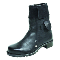 Rufflander Black Mid-Length Foundry Boot - Size 11