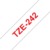 BROTHER szalag TZe-242, Fehér alapon Piros, Laminált, 18mm 0.7", 8 méter