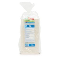 Vaschetta bio-compostabile ecoCanny Take Away bianco 2/3 porzioni conf. 100 pz - ECO‐T23CA