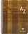 CLAIREFONTAINE Spiralheft mit Index 17x22cm 8949 5mm, A-Z, ass. 50 Blatt