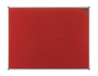 Nobo Essence Felt Notice Board Red 1800x1200mm - 1904068