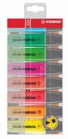 Stabilo BOSS Highlighter Pen Chisel Tip 2-5mm Line Assorted Colours (Pack 8)