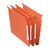 Esselte Orgarex 15mm Lateral File A4 Orange (Pack of 25) 21628