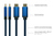 USB-C™ an HDMI 2.0b SmartFLEX Kabel, 4K UHD @60Hz, Aluminiumgehäuse, CU, dunkelblau, 2m, Good Connec