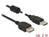 Verlängerungskabel USB 2.0 Typ-A Stecker an USB 2.0 Typ-A Buchse, schwarz, 2,0m, Delock® [84885]