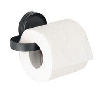 WENKO Static-Loc® Plus Toilettenpapierhalter Pavia Schwarz,Ohne bohren