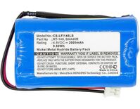 Battery 9.60Wh Ni-Mh 4.8V 2000mAh Blue for Lighting System 9.60Wh Ni-Mh 4.8V 2000mAh Blue for LFI Lighting System Daybrite Haushaltsbatterien