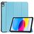 Tri-fold Caster Hard Shell Cover - Sky Blue For Apple Tablet-Hüllen