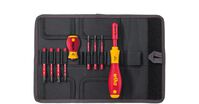 Wiha 41233 Schroevendraaier en bitset slimVario® sleufkop, Pozidriv, PlusMin/Pozidriv 9-delig in etui (41233)
