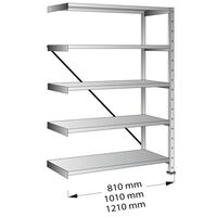 Boltless industrial and storage shelving unit