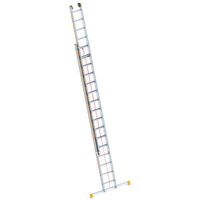 Aluminium rope operated extension ladder