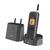 Elements 1K - Cordless phone - answering system with caller ID - DECT\\GAP - 3-way call capability - grey, black