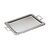 APS Rectangular Service Tray Made of Stainless Steel with Ornate Edge 600x360mm