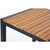 Bolero Bar Table Teak Steel & Acacia Square - Easy Self Assembly - 600 mm