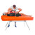 NUBIS Aufblasbare Massageliege Pro, inkl. Pumpe und Koffer, Orange