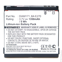 Batterie(s) Batterie PDA 3.7V 980mAh